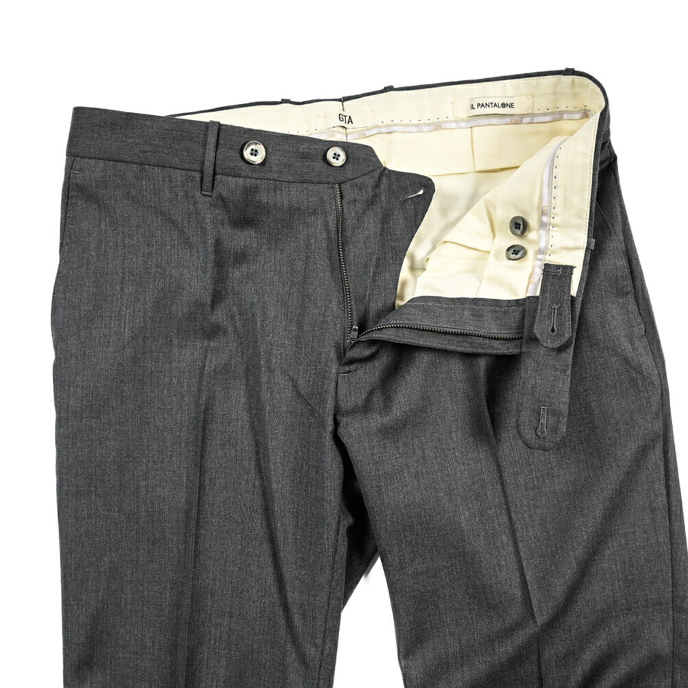 GTA “800 SL” ヴァージンウール100% ノータックスラックス / SLIM FIT