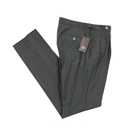 SALE｜GTA “HERRICK” ヴァージンウール100% ツータックスラックス / SLIM FIT
