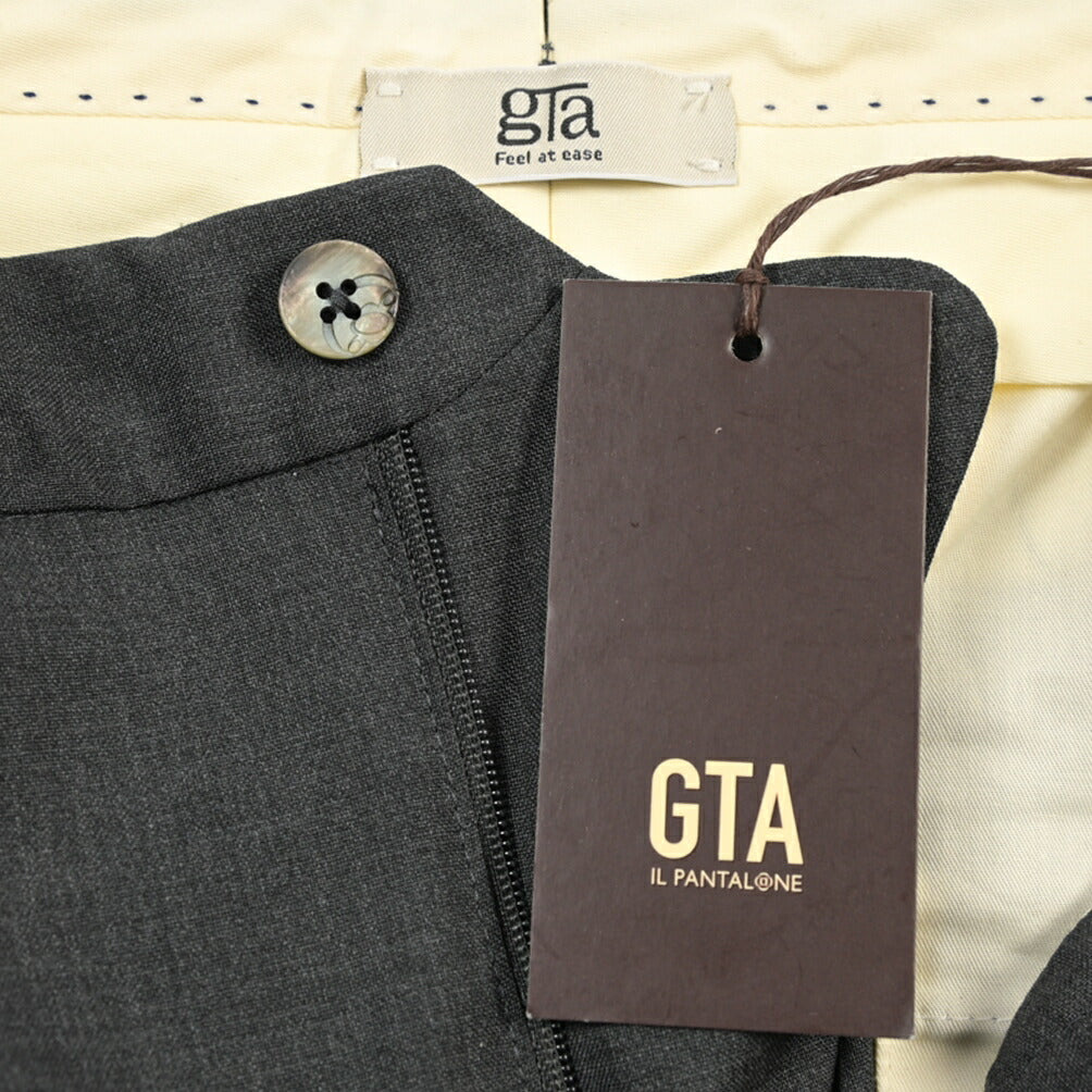 SALE｜GTA “HERRICK” ヴァージンウール100% ツータックスラックス / SLIM FIT