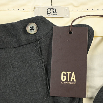 SALE｜GTA “HERRICK” ヴァージンウール100% ツータックスラックス / SLIM FIT