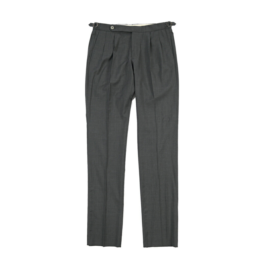 SALE｜GTA “HERRICK” ヴァージンウール100% ツータックスラックス / SLIM FIT