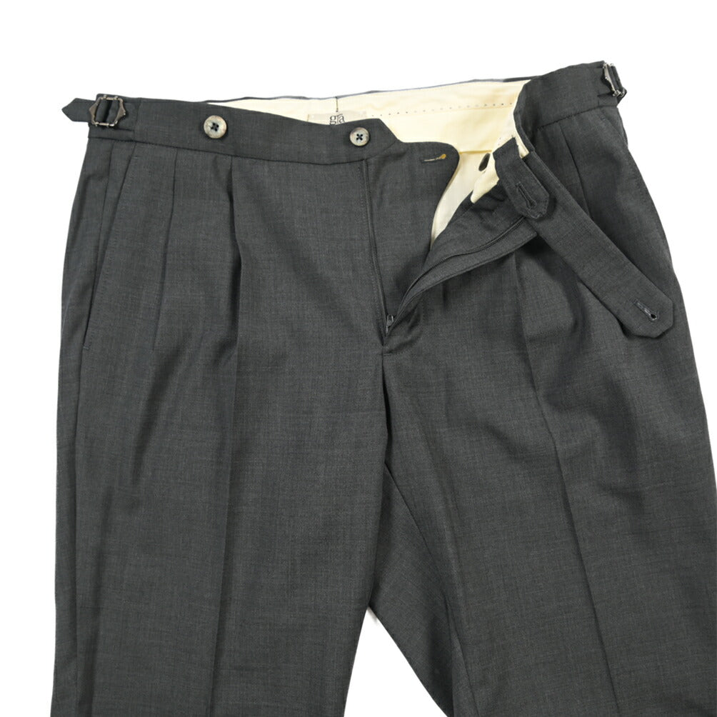 SALE｜GTA “HERRICK” ヴァージンウール100% ツータックスラックス / SLIM FIT