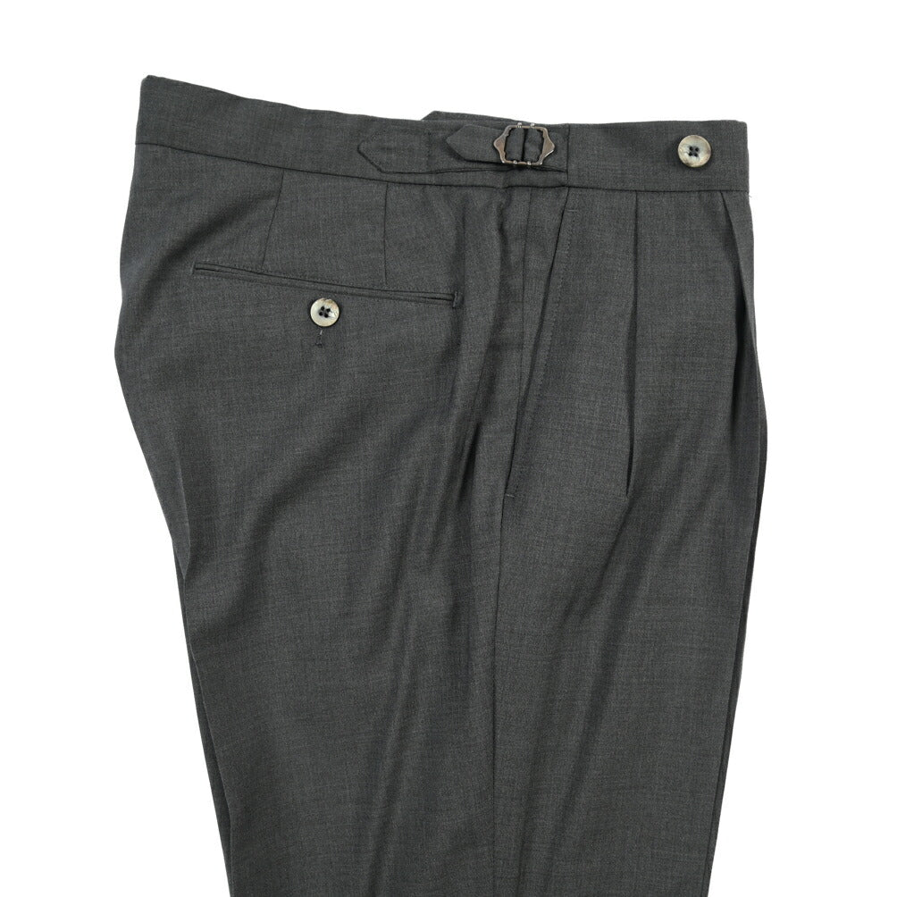 SALE｜GTA “HERRICK” ヴァージンウール100% ツータックスラックス / SLIM FIT