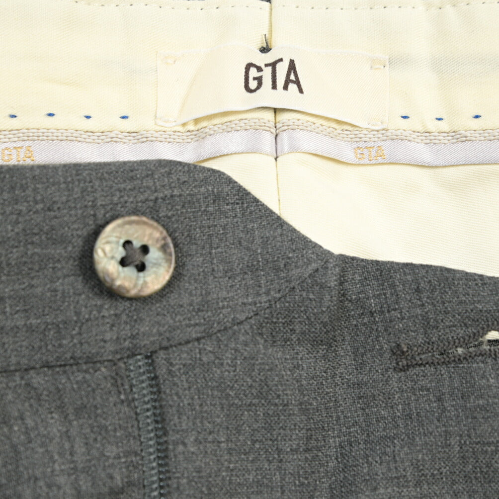 SALE｜GTA “BYRON C” ウール100% ワンタックスラックス / SLIM FIT