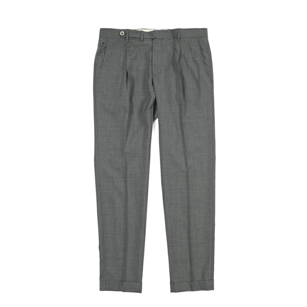 SALE｜GTA “BYRON C” ウール100% ワンタックスラックス / SLIM FIT
