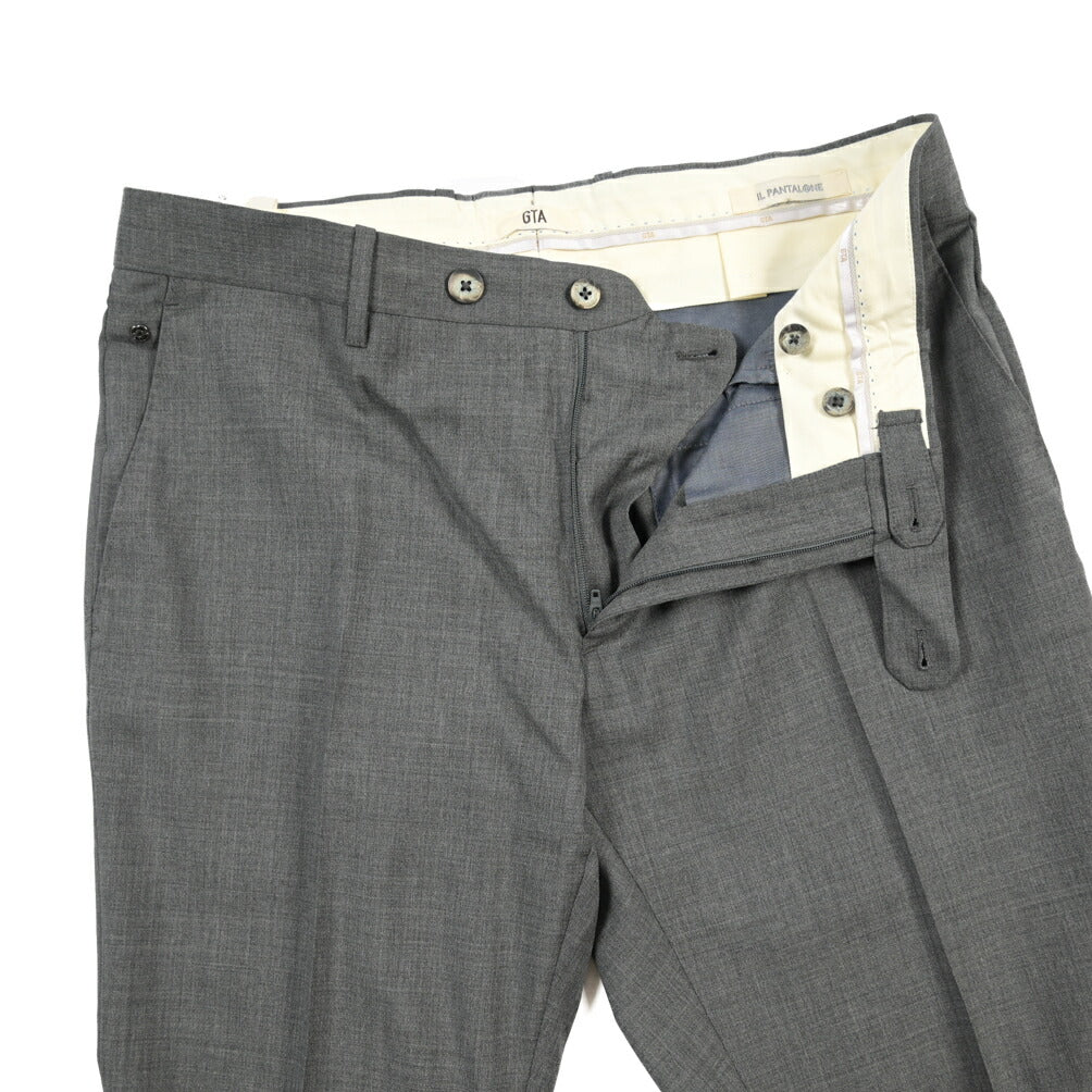 SALE｜GTA “800 G SL” ウール100% ノータックスラックス / SLIM FIT