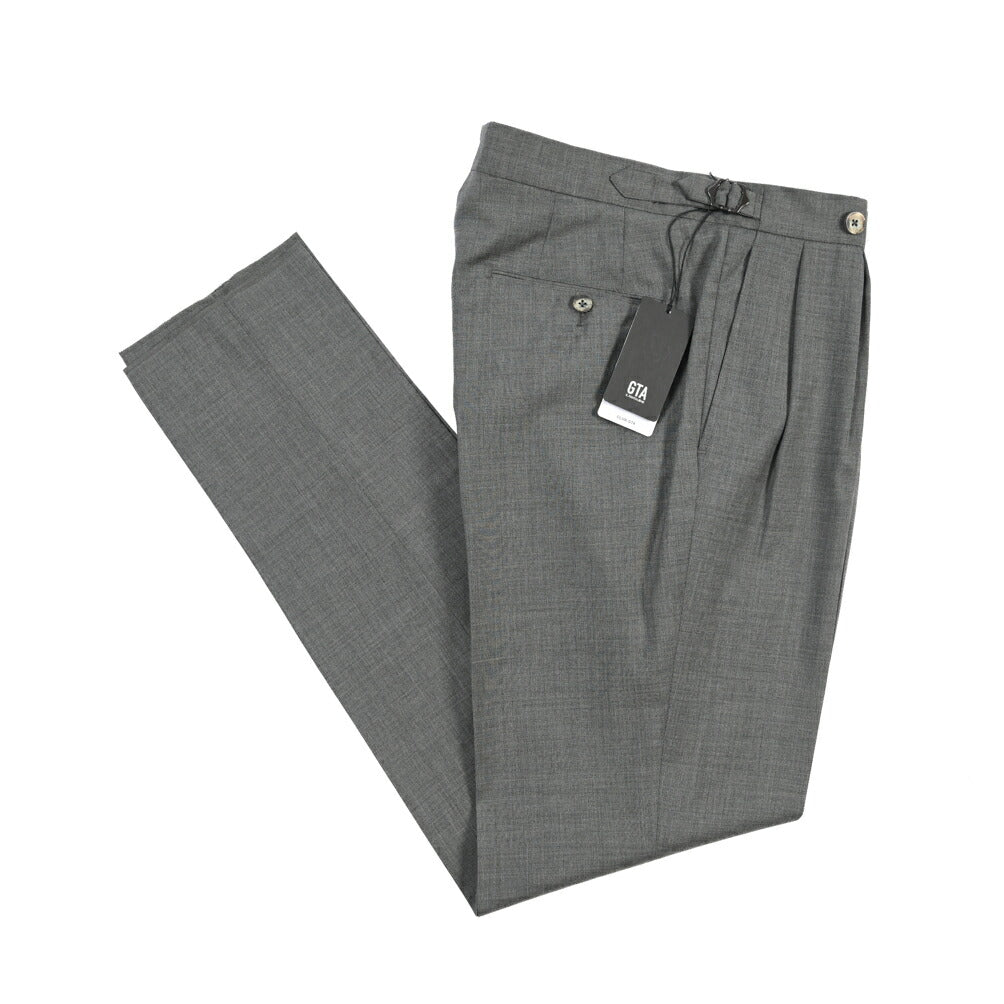 SALE｜GTA “HERRICK” ウール100% ツータックスラックス / COMFORT FIT
