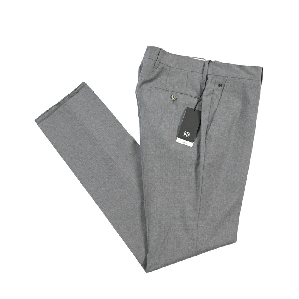 SALE｜GTA “800 G SL” ウール100% ノータックスラックス / SLIM FIT