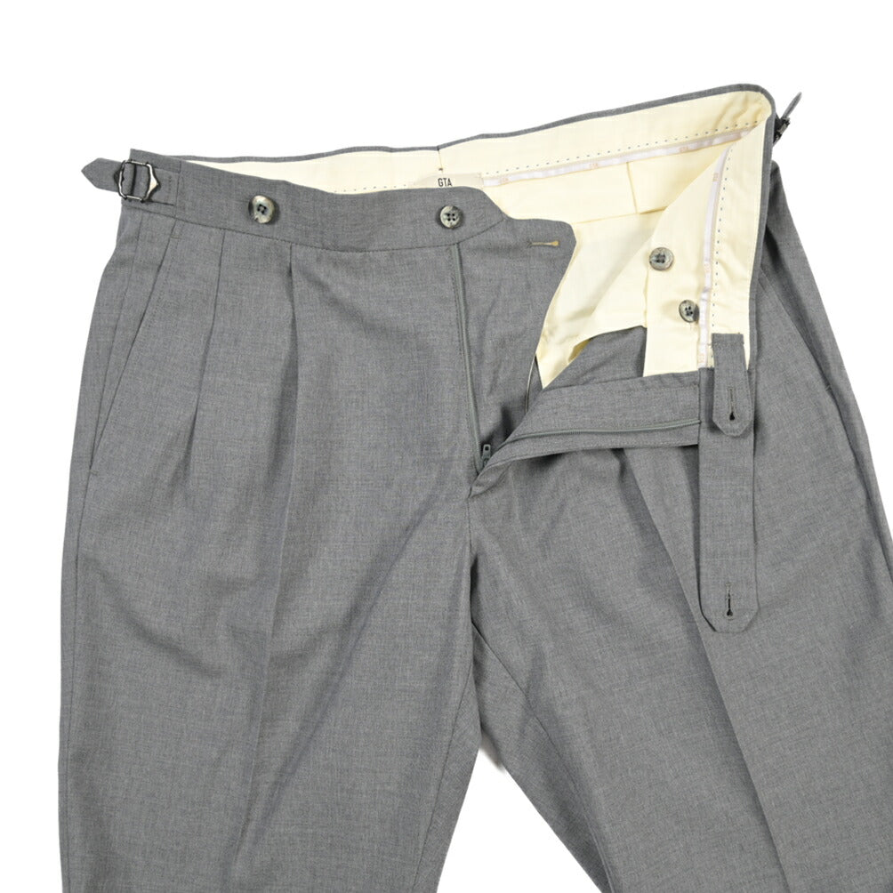 SALE｜GTA “HERRICK” ヴァージンウール100% ツータックスラックス / COMFORT FIT