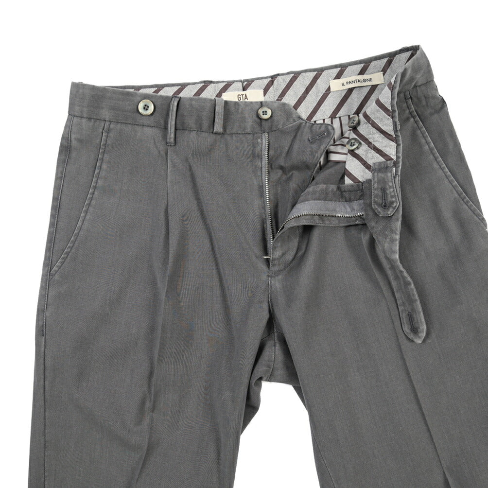 SALE｜GTA “BYRON” ヴァージンウール100% ワンタックスラックス / SLIM FIT