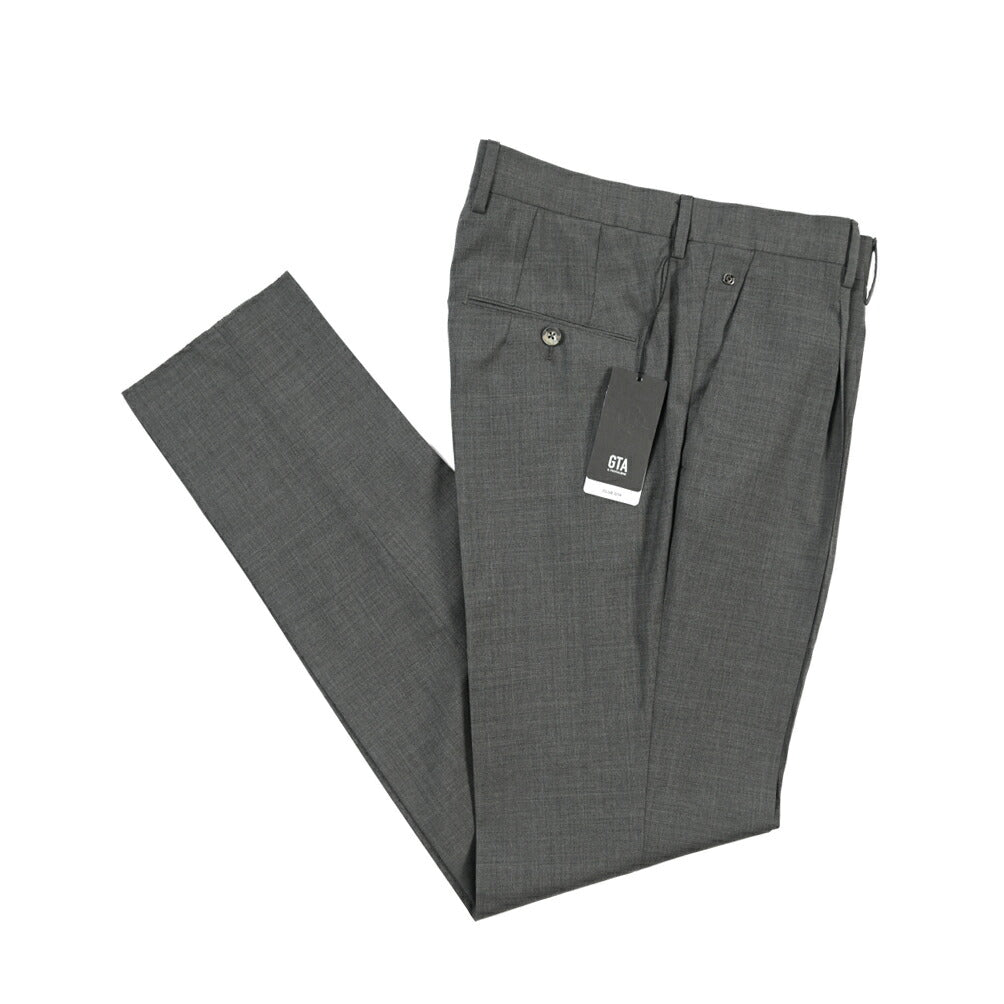 SALE｜GTA “772 L” ウール100% ワンタックスラックス / SLIM FIT