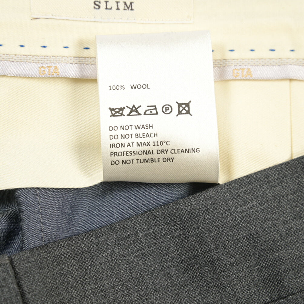 SALE｜GTA “772 L” ウール100% ワンタックスラックス / SLIM FIT