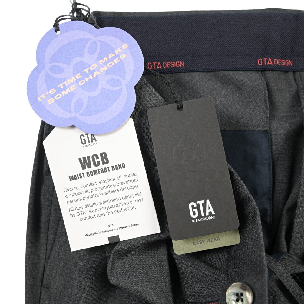 SALE｜GTA “HERRICK JOG” ヴァージンウール100% インドローコード付きジョガーパンツ / SLIM FIT