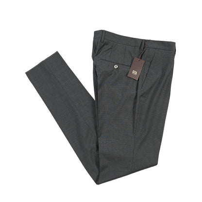 SALE｜GTA “NIKKO” ビスコース混ウール ノータックスラックス / SLIM FIT