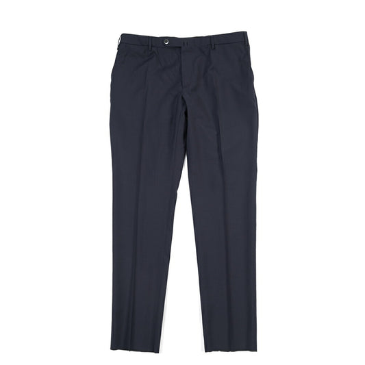 GTA “FEDERICO SL” ヴァージンウール100% ウエストバンド付きノータックスラックス / SLIM FIT