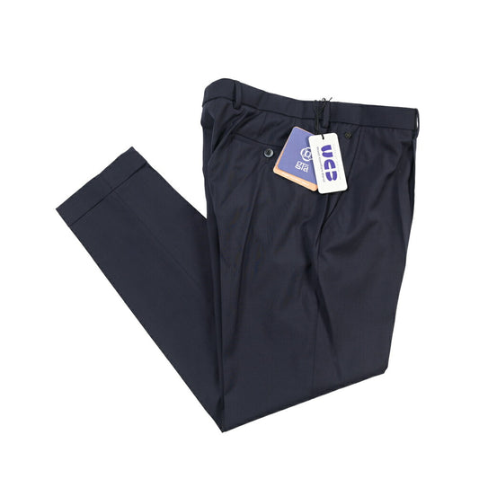 GTA “RICCARDO” ヴァージンウール100% ウエストバンド付きワンタックスラックス / SLIM FIT