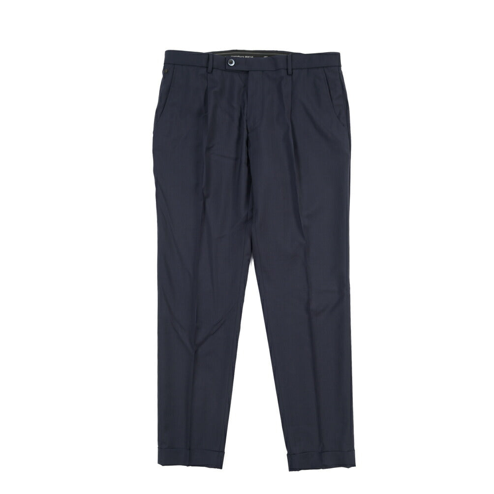 SALE｜GTA “RICCARDO” ヴァージンウール100% ウエストバンド付きワンタックスラックス / SLIM FIT