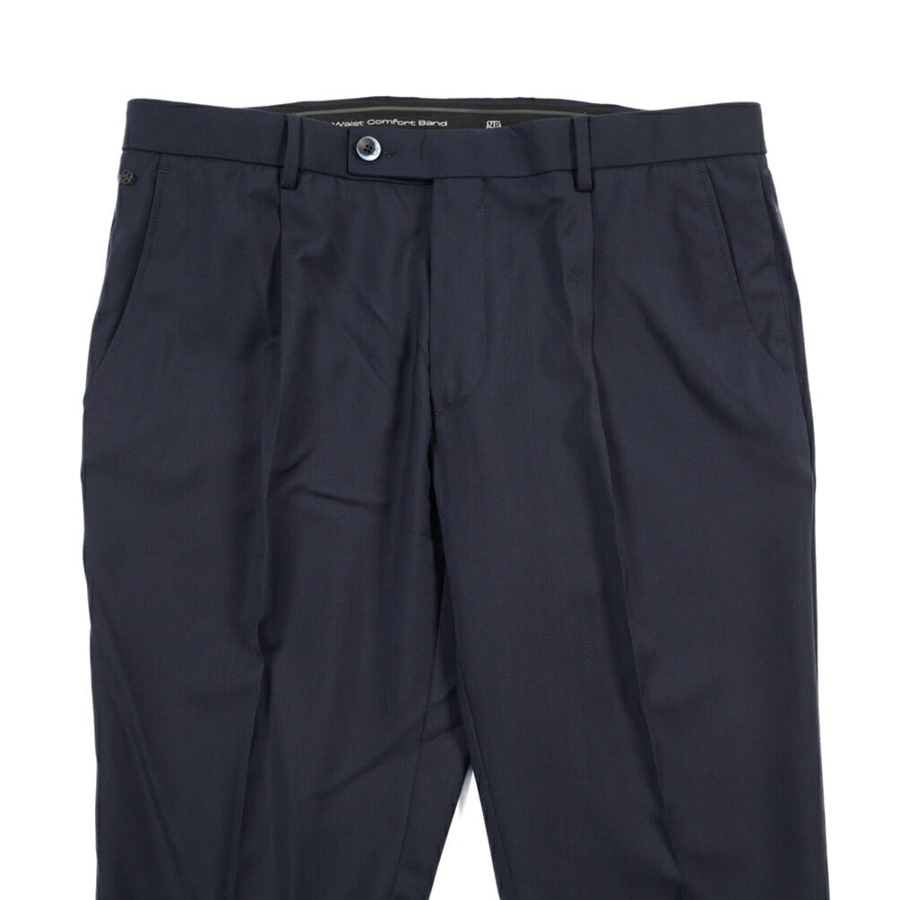 SALE｜GTA “RICCARDO” ヴァージンウール100% ウエストバンド付きワンタックスラックス / SLIM FIT