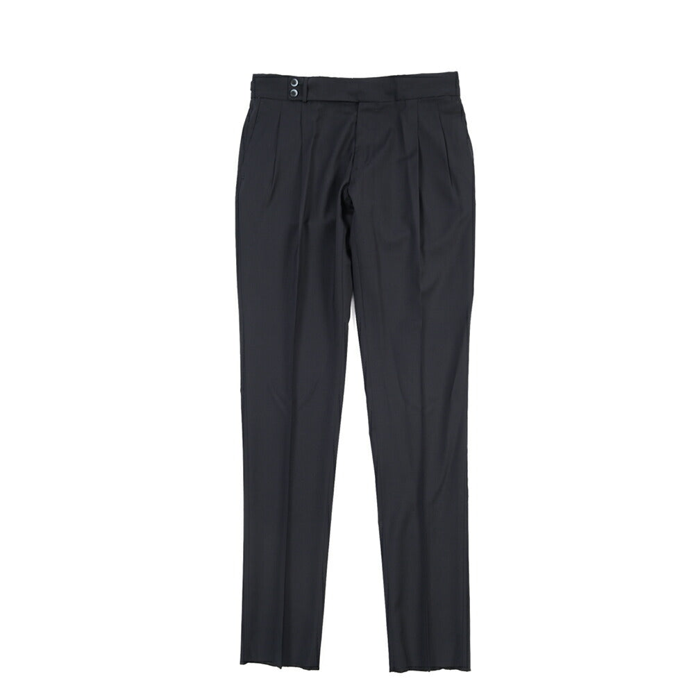 SALE｜GTA “MAX II” ウール100% ツータックベルトレススラックス / COMFORT FIT