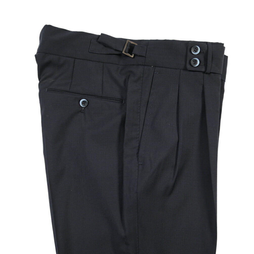 SALE｜GTA “MAX II” ウール100% ツータックベルトレススラックス / COMFORT FIT
