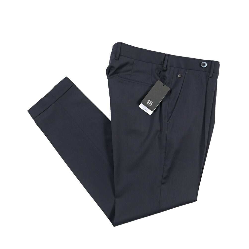 SALE｜GTA “BYRON C” ストレッチウール ワンタックスラックス / SLIM FIT
