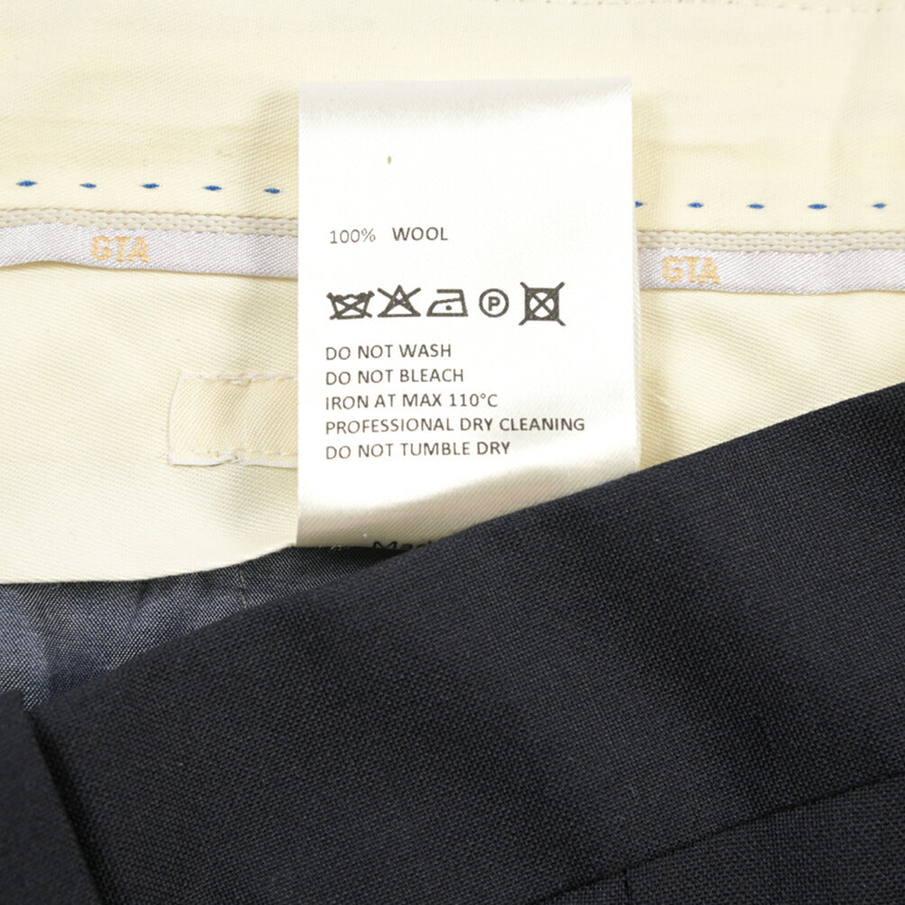 SALE｜GTA “800 G SL” ウール100% ノータックスラックス / SLIM FIT