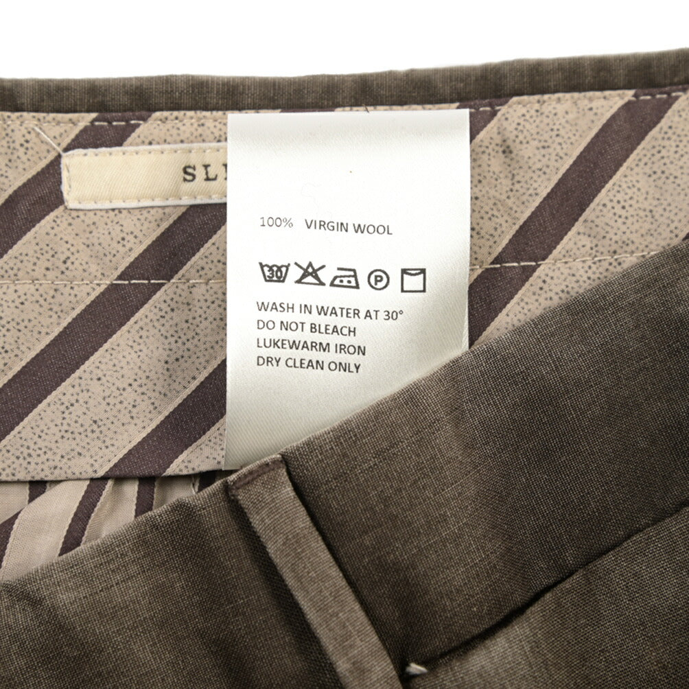 SALE｜GTA “800 SL” ヴァージンウール100% ノータックスラックス / SLIM FIT