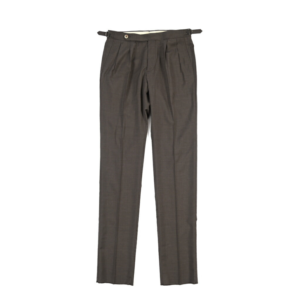 SALE｜GTA “HERRICK” ヴァージンウール100% ツータックスラックス / COMFORT FIT