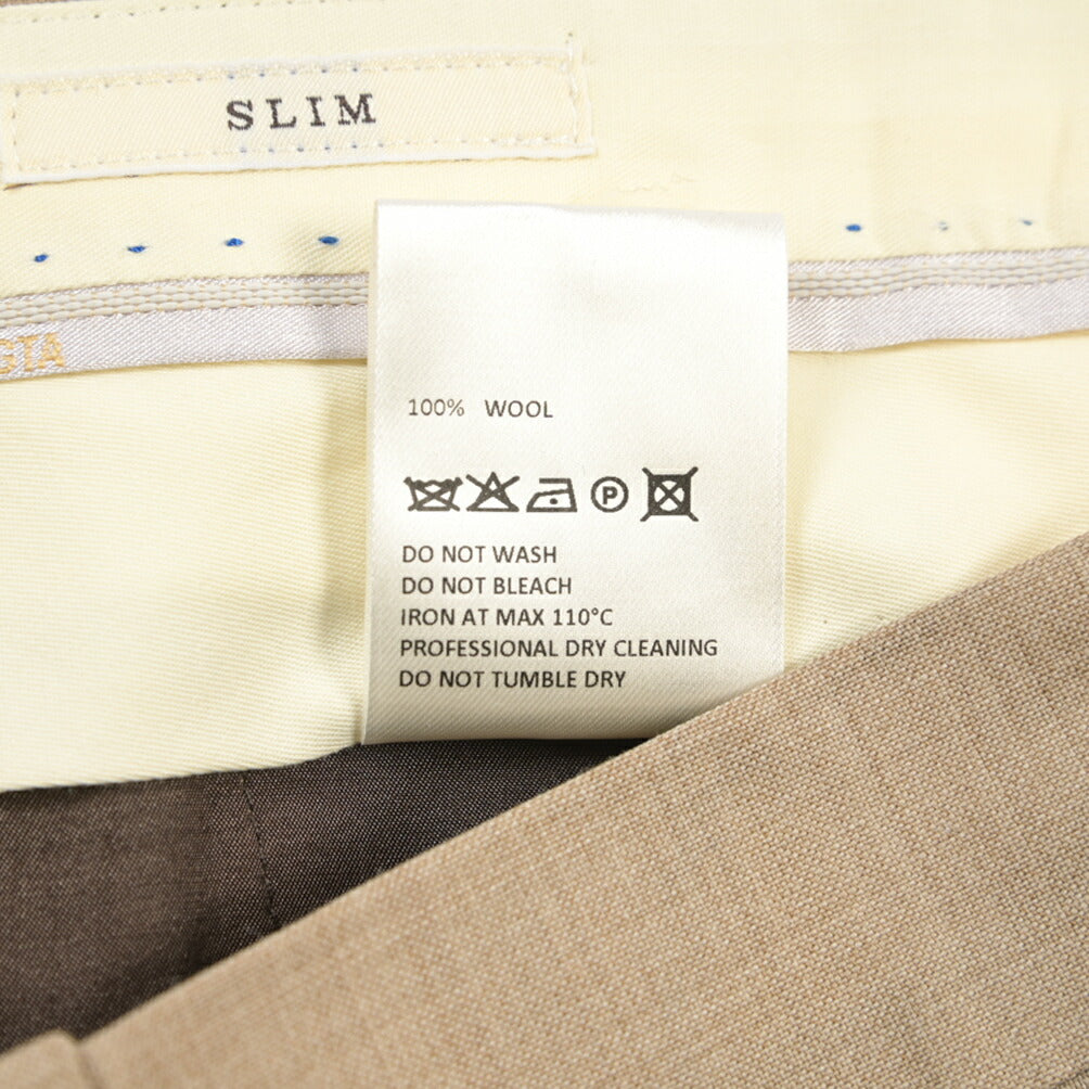 SALE｜GTA “800 G SL” ウール100% ノータックスラックス / SLIM FIT