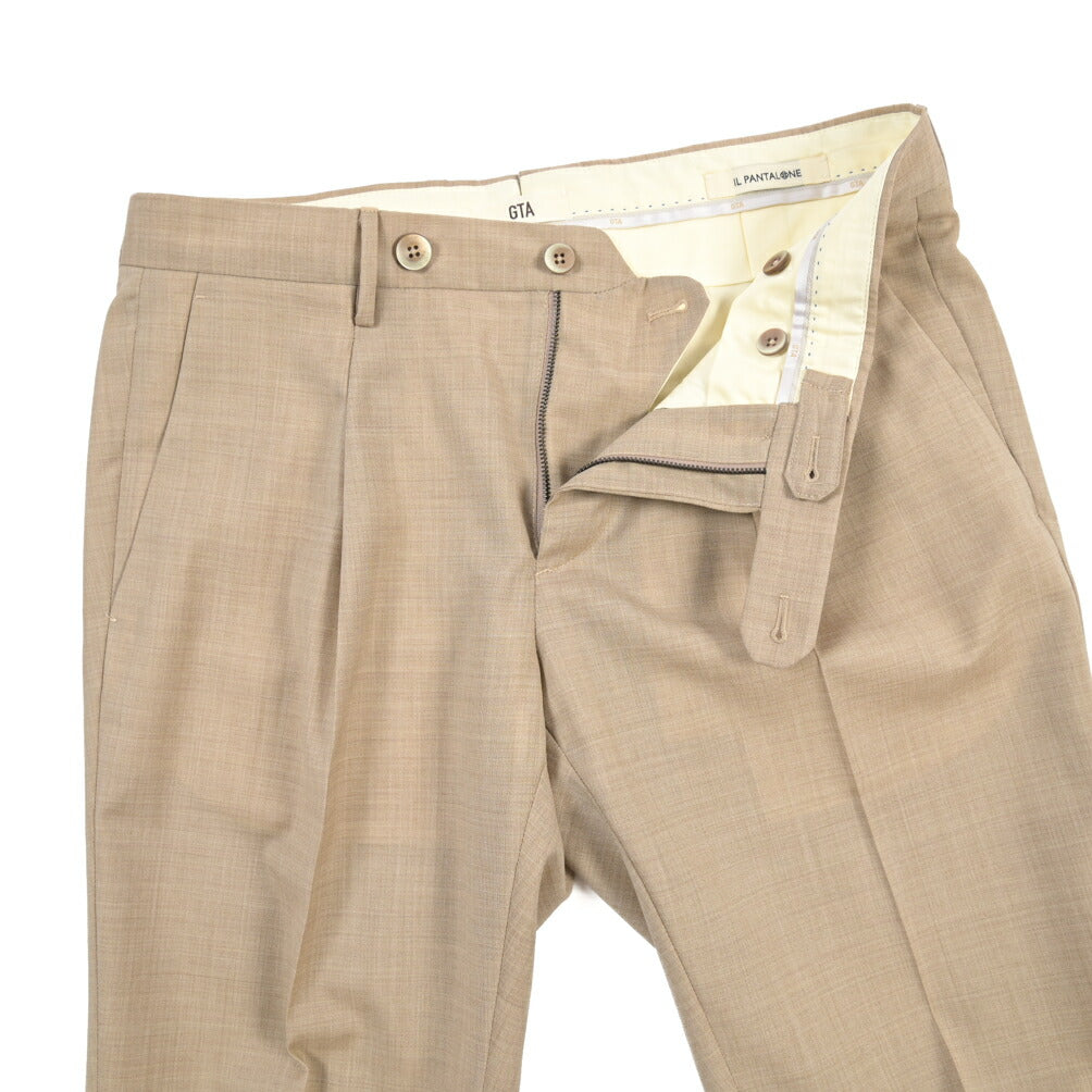 SALE｜GTA “772 L” ウール100% ワンタックスラックス / SLIM FIT