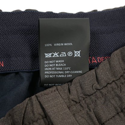 SALE｜GTA “ALFIO” ヴァージンウール100% ウエストバンド付きイージースラックス / SLIM FIT