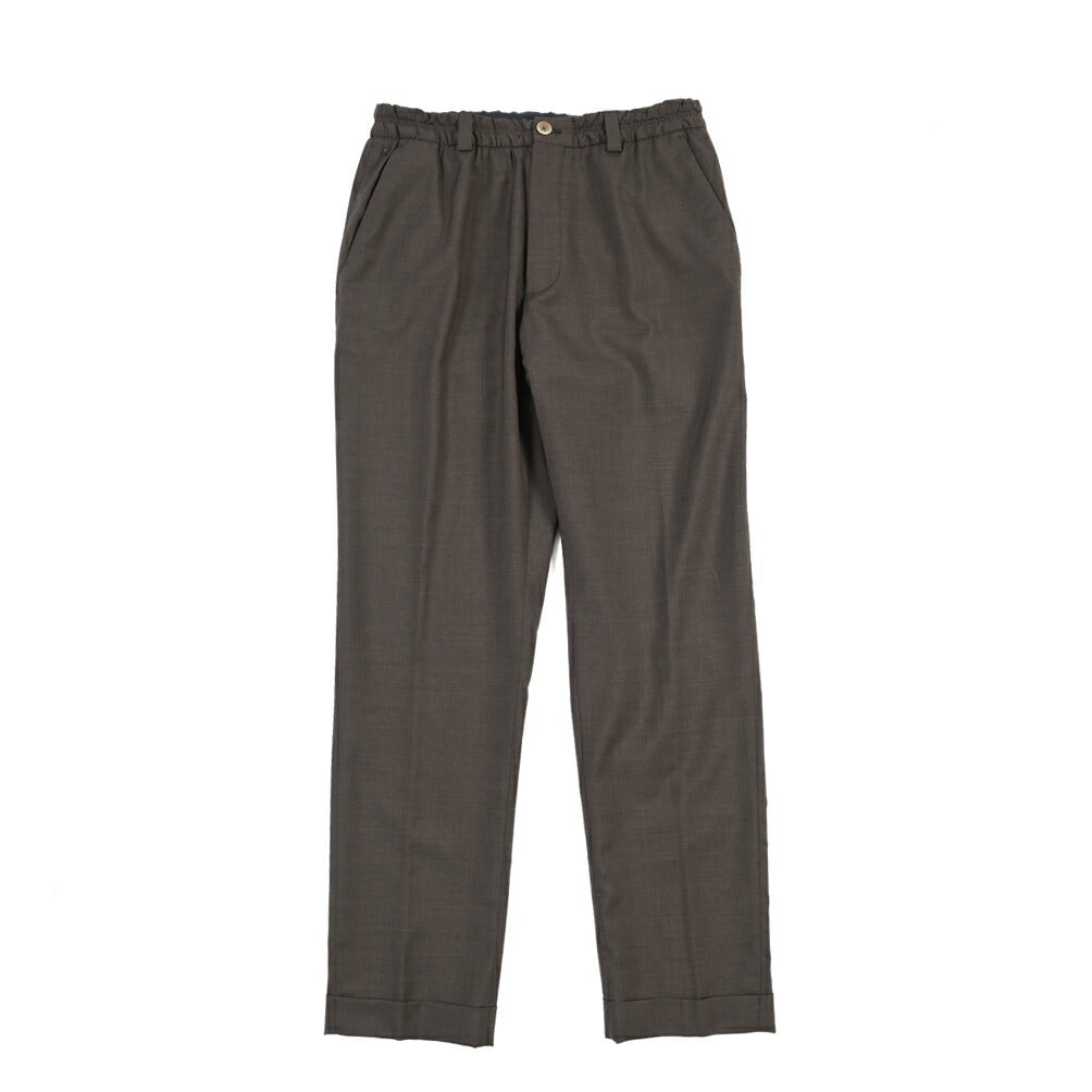 SALE｜GTA “ALFIO” ヴァージンウール100% ウエストバンド付きイージースラックス / SLIM FIT