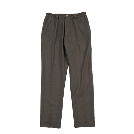 GTA “ALFIO” ヴァージンウール100% ウエストバンド付きイージースラックス / SLIM FIT