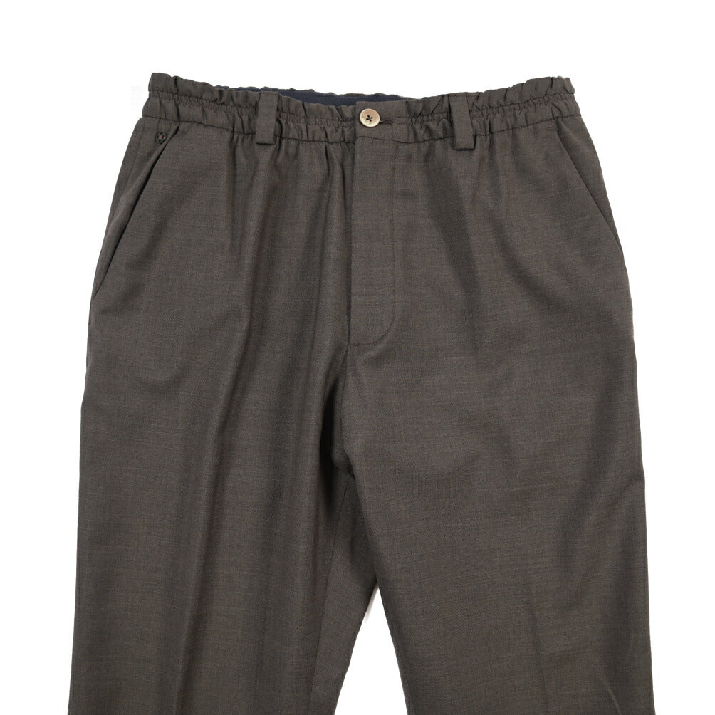 SALE｜GTA “ALFIO” ヴァージンウール100% ウエストバンド付きイージースラックス / SLIM FIT