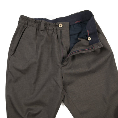 SALE｜GTA “ALFIO” ヴァージンウール100% ウエストバンド付きイージースラックス / SLIM FIT