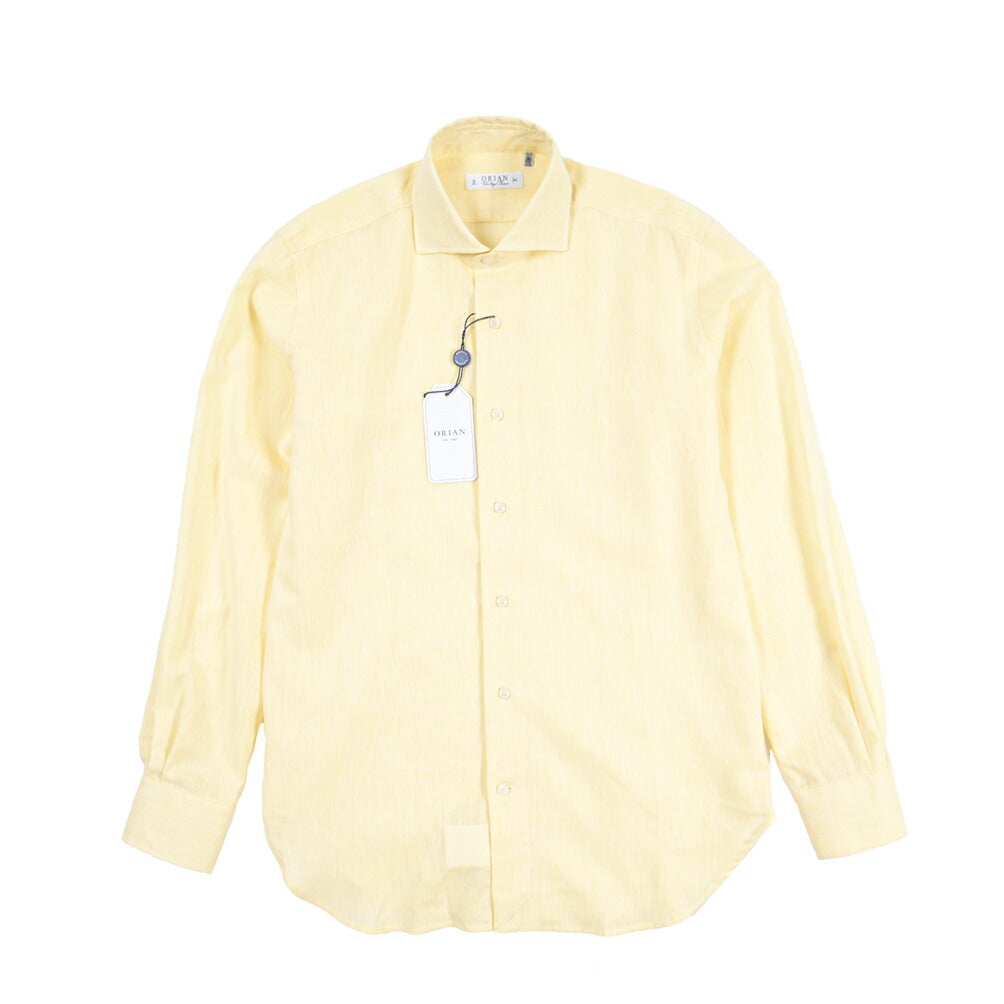 26SS ORIAN リネン混コットン ホリゾンタルカラードレスシャツ / Vintage Classic