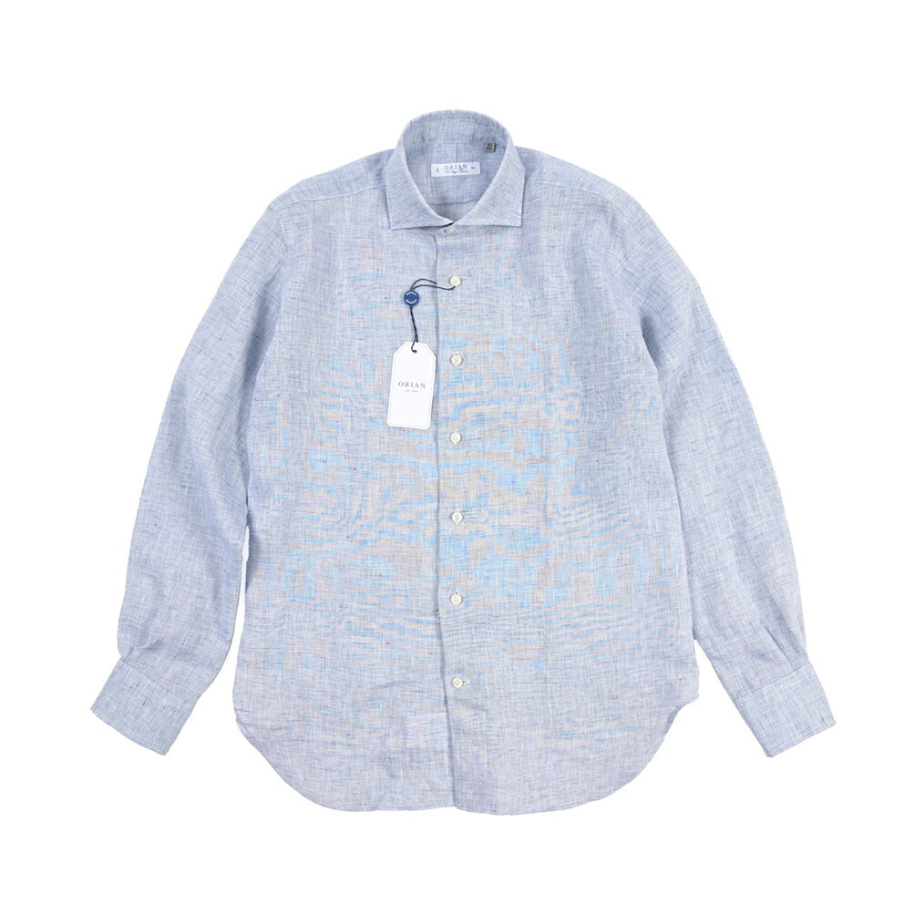 26SS ORIAN リネン100% ホリゾンタルカラードレスシャツ / Vintage Classic
