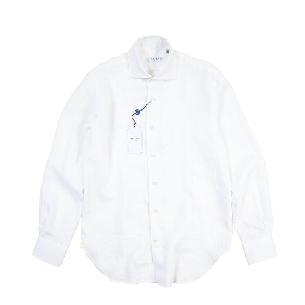 26SS ORIAN リネン100% ホリゾンタルカラードレスシャツ / Vintage Classic