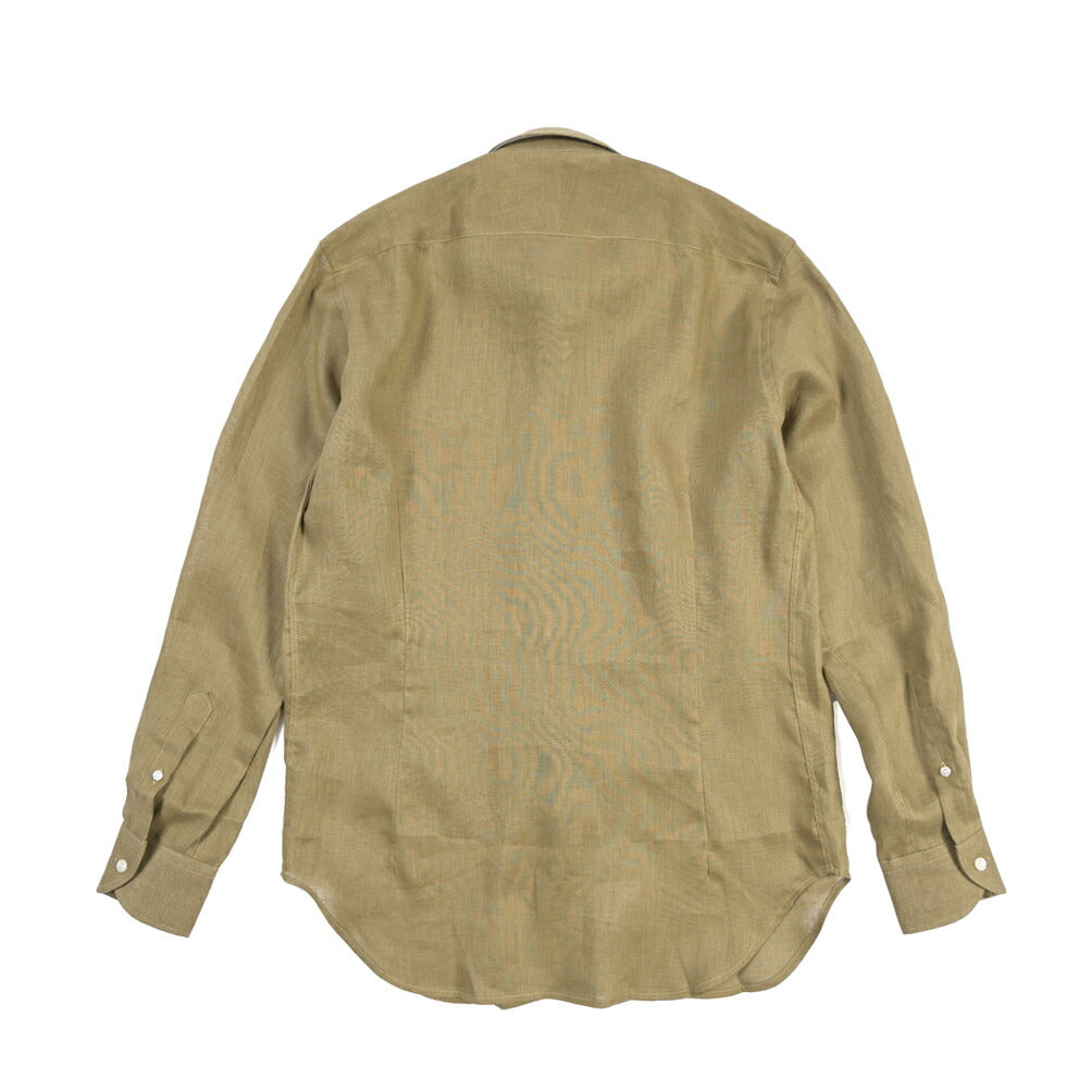 26SS ORIAN リネン100% ホリゾンタルカラードレスシャツ / Vintage Classic