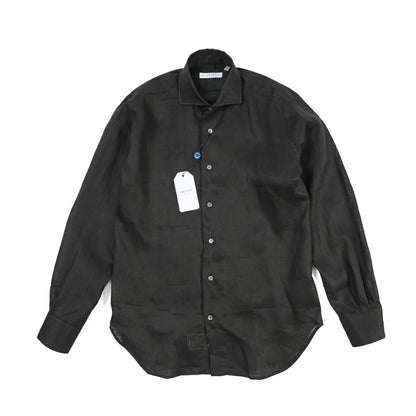 26SS ORIAN リネン100% ホリゾンタルカラードレスシャツ / Vintage Classic