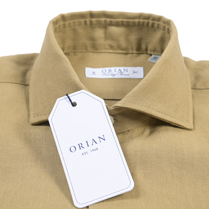 26SS ORIAN リネン100% ホリゾンタルカラードレスシャツ / Vintage Classic