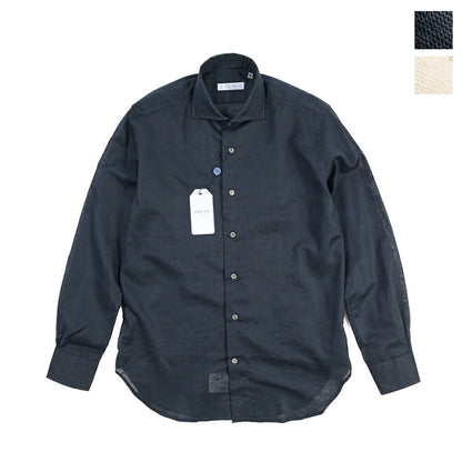 26SS ORIAN リネン混コットン ホリゾンタルカラードレスシャツ / Vintage Classic