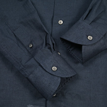 26SS ORIAN リネン混コットン ホリゾンタルカラードレスシャツ / Vintage Classic