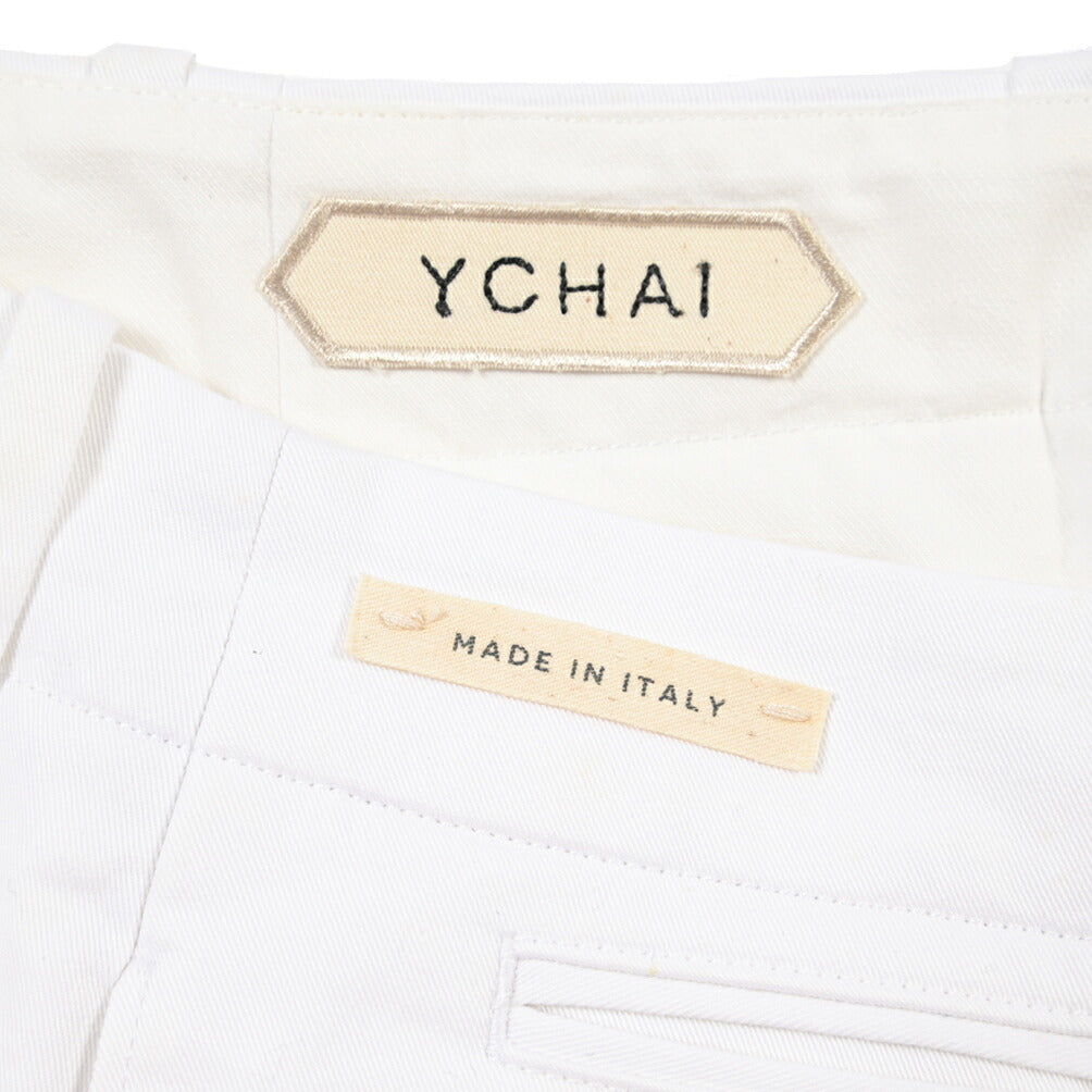 YCHAI “ROBUSTO” ストレッチコットン ノータックチノパンツ
