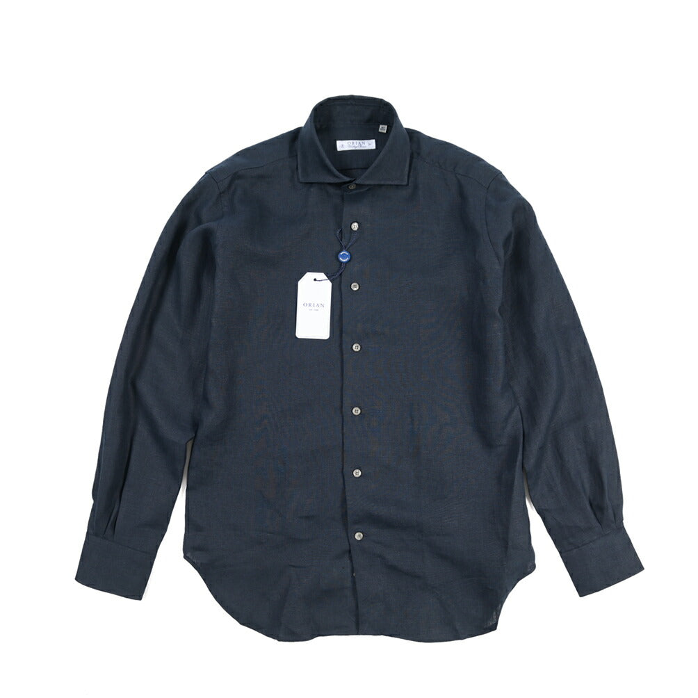 26SS ORIAN リネン100% ホリゾンタルカラードレスシャツ / Vintage Classic