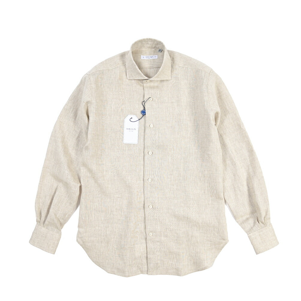 26SS ORIAN リネン100% ホリゾンタルカラードレスシャツ / Vintage Classic