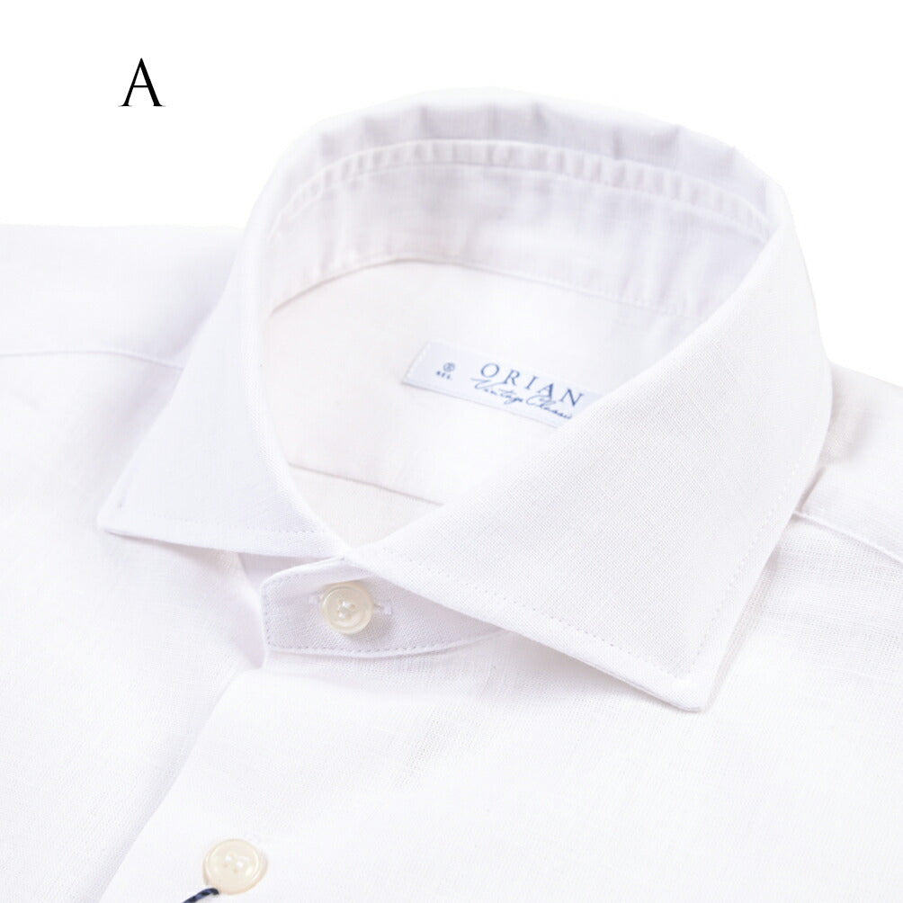 26SS ORIAN コットン100% ホリゾンタルカラードレスシャツ / Vintage Classic