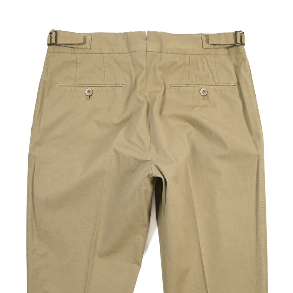GTA “MAX II” ストレッチコットン ツータックベルトレススラックス / SLIM FIT