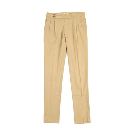 GTA “MAX II” ストレッチコットン ツータックベルトレススラックス / SLIM FIT
