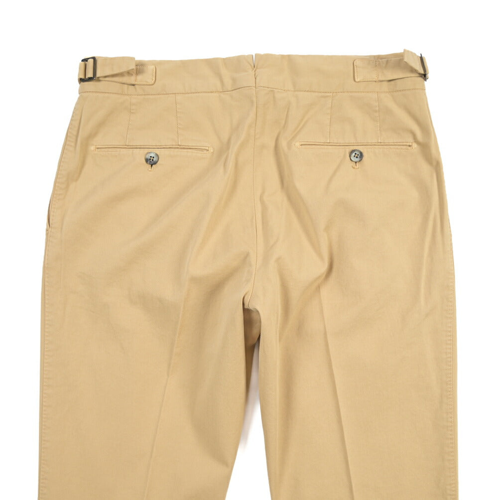 GTA “MAX II” ストレッチコットン ツータックベルトレススラックス / SLIM FIT